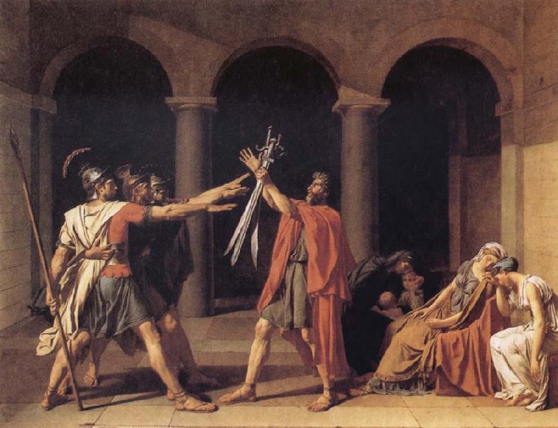 Jacques-Louis  David The Oath of the Horatii Germany oil painting art